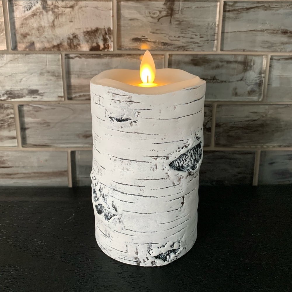Flameless Birch Candle